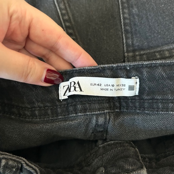 Zara black split hem jeans - Picture 4 of 4